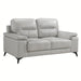 Mischa 2pc Set: Sofa, Love in Gray - 9514SVE*2 - FAMSA Furniture (TX)