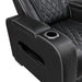 9516BLK-3PWH Power Double Reclining Sofa with Center Drop-Down Cup Holders, Power Headrests, Storage Arms(Top and Side), Cup holders and Reading Lights, Two Wireless Chargers, Charging Ports and LED Lighting image