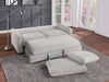 Price Convertible Studio Sofa with Pull-out Bed in Gray - 9525RF-3CL - FAMSA Furniture (TX)