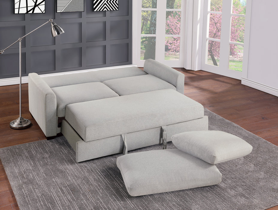 Price Convertible Studio Sofa with Pull-out Bed in Gray - 9525RF-3CL - FAMSA Furniture (TX)