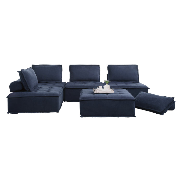 Ulrich 5-Piece Modular Sectional in Blue - 9545BU*5 - FAMSA Furniture (TX)
