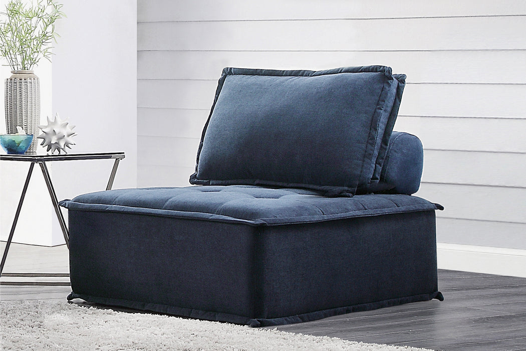 Ulrich Modular Chair with Removable Bolster in Blue - 9545BU-1 - FAMSA Furniture (TX)