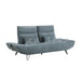 Quonsett Sofa with Power Adjustable Seat Depth and Manual Adjustable Headrests in Blue - 9556BUE-3PW - FAMSA Furniture (TX)