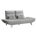 Quonsett Sofa with Power Adjustable Seat Depth and Manual Adjustable Headrests in Gray - 9556GRY-3PW - FAMSA Furniture (TX)