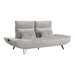 Quonsett Sofa with Power Adjustable Seat Depth and Manual Adjustable Headrests in Gray - 9556LGY-3PW - FAMSA Furniture (TX)