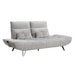 Quonsett Sofa with Power Adjustable Seat Depth and Manual Adjustable Headrests in Gray - 9556LGY-3PW - FAMSA Furniture (TX)