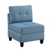 9557BUE-AC Armless Chair with Storage image