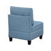 9557BUE-AC Armless Chair with Storage image