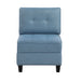 9557BUE-AC Armless Chair with Storage image