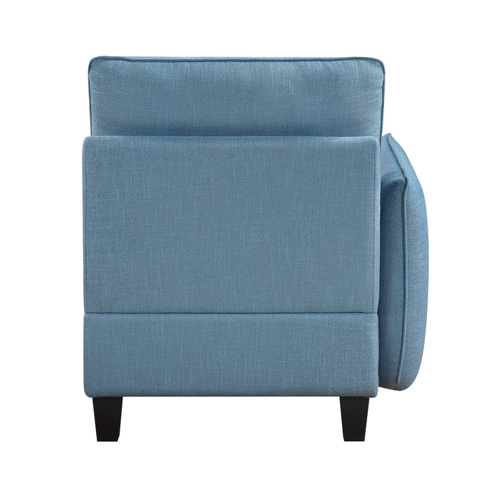 9557BUE-C1A Reversible Chair with One Arm and Storage image