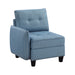 9557BUE-C1A Reversible Chair with One Arm and Storage image