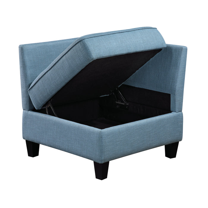 9557BUE-CR Corner Seat with Storage image