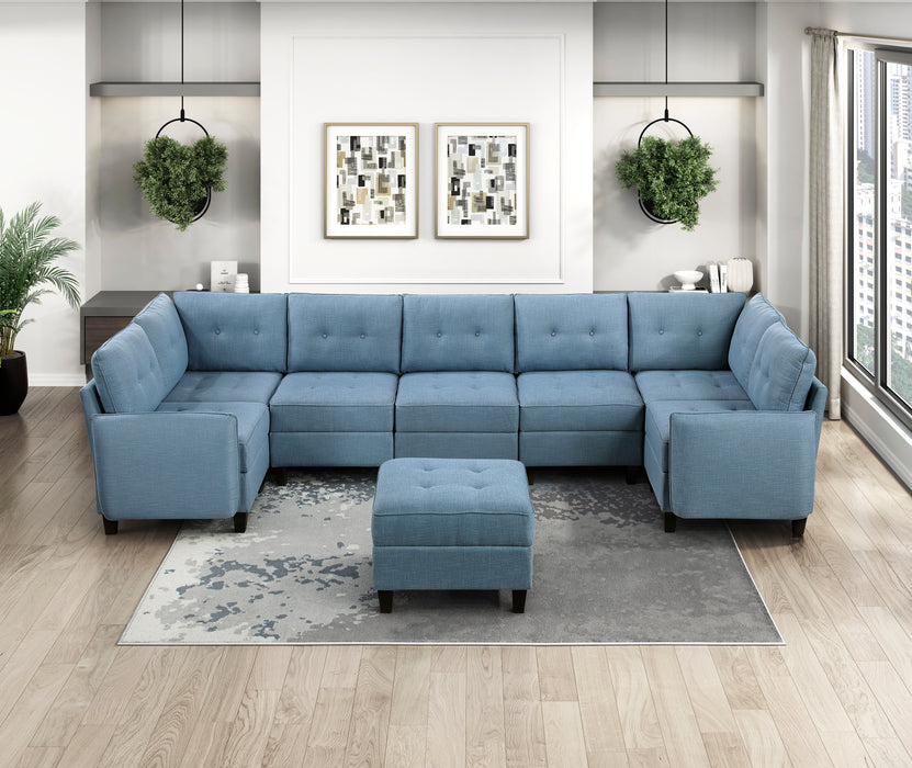 9557BUE-C1A Reversible Chair with One Arm and Storage image