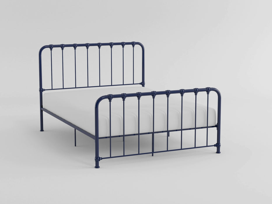 Bethany Queen Platform Bed in Blue - 1571BU-1 - FAMSA Furniture (TX)