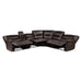 Dyersburg 6-Piece Power Reclining Sectional in Brown - 9579BRW*6LRRRPW - FAMSA Furniture (TX)