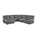 Dyersburg 6-Piece Power Reclining Sectional with Left Chaise in Gray - 9579GRY*6LCRRPW - FAMSA Furniture (TX)