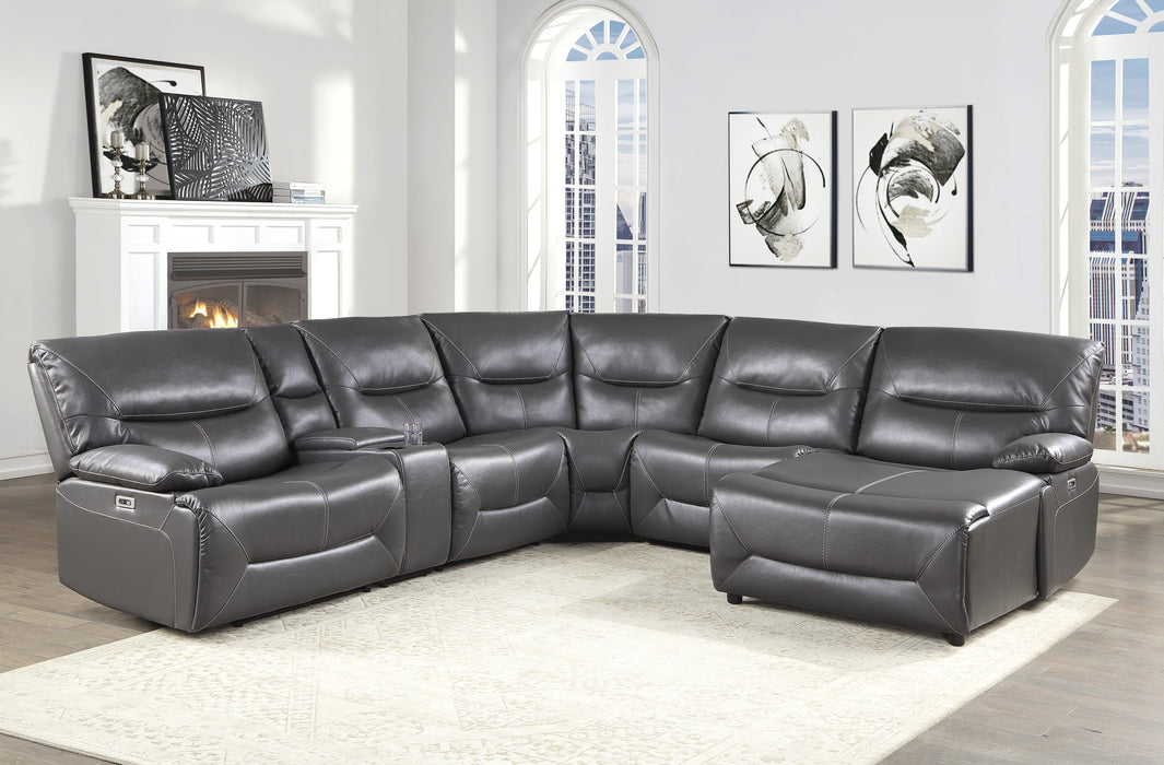 Dyersburg (5/6)Power Armless Reclining Chair in Gray - 9579GRY-ARPW - FAMSA Furniture (TX)