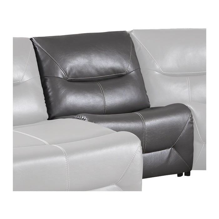 Dyersburg (3/6)Armless Chair in Gray - 9579GRY-AC - FAMSA Furniture (TX)