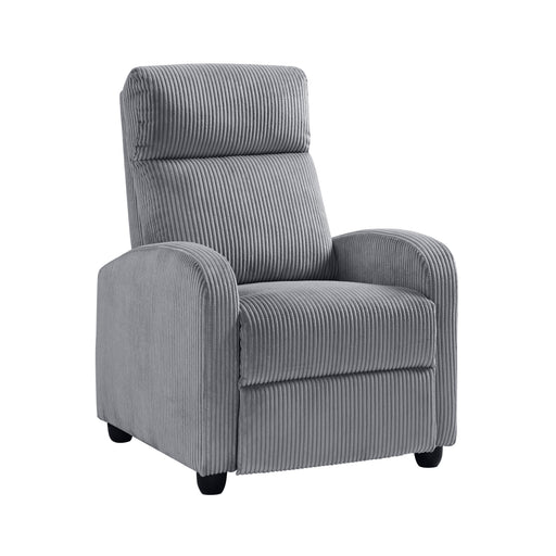 Parsons Push Back Reclining Chair in Gray - 9588DGY-1PB - FAMSA Furniture (TX)