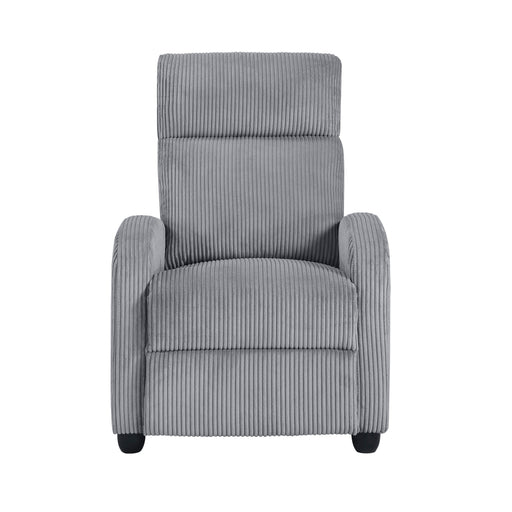 Parsons Push Back Reclining Chair in Gray - 9588DGY-1PB - FAMSA Furniture (TX)