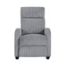 Parsons Push Back Reclining Chair in Gray - 9588DGY-1PB - FAMSA Furniture (TX)