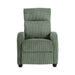 Parsons Push Back Reclining Chair in Green - 9588GRN-1PB - FAMSA Furniture (TX)