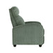 Parsons Push Back Reclining Chair in Green - 9588GRN-1PB - FAMSA Furniture (TX)