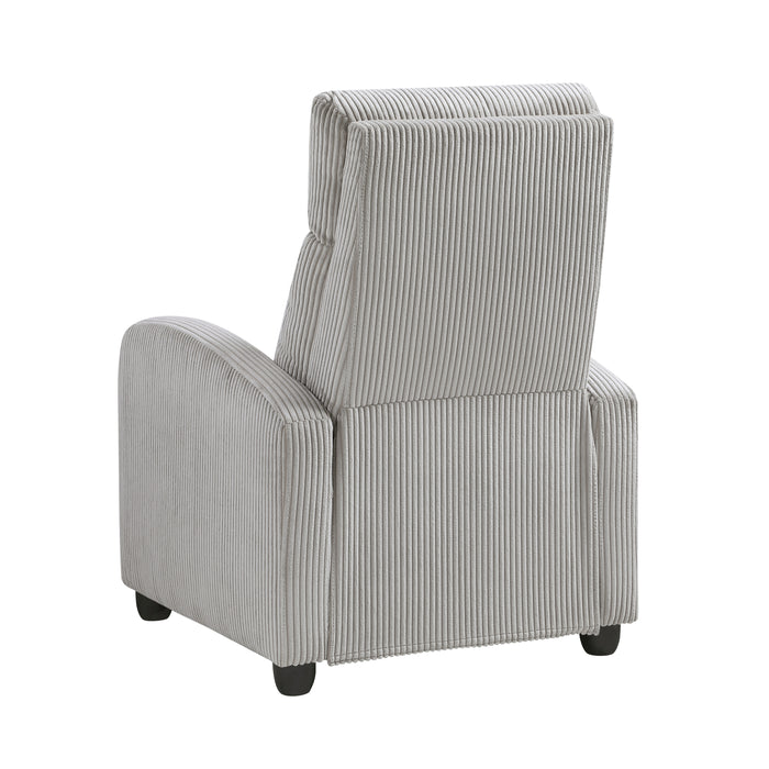 Parsons Push Back Reclining Chair in Gray - 9588GRY-1PB - FAMSA Furniture (TX)