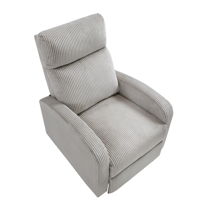 Parsons Push Back Reclining Chair in Gray - 9588GRY-1PB - FAMSA Furniture (TX)