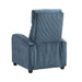 Parsons Push Back Reclining Chair in Blue - 9588MDN-1PB - FAMSA Furniture (TX)