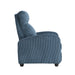 Parsons Push Back Reclining Chair in Blue - 9588MDN-1PB - FAMSA Furniture (TX)