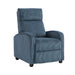 Parsons Push Back Reclining Chair in Blue - 9588MDN-1PB - FAMSA Furniture (TX)