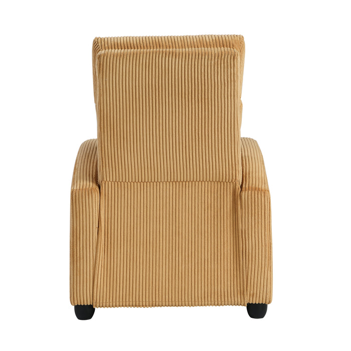Parsons Push Back Reclining Chair in Yellow - 9588YLW-1PB - FAMSA Furniture (TX)