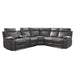 Socorro 3-Piece Reclining Sectional with Left Console in Gray - 9599GRY*SC - FAMSA Furniture (TX)