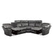 Socorro 3-Piece Reclining Sectional with Left Console in Gray - 9599GRY*SC - FAMSA Furniture (TX)