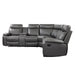 Socorro 3-Piece Reclining Sectional with Left Console in Gray - 9599GRY*SC - FAMSA Furniture (TX)