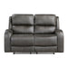 9601GY-2 Double Reclining Love Seat image