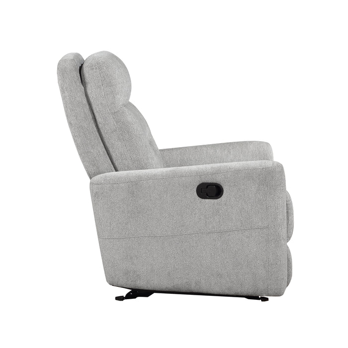 Lyndon Glider Reclining Chair in Gray - 9610GY-1 - FAMSA Furniture (TX)
