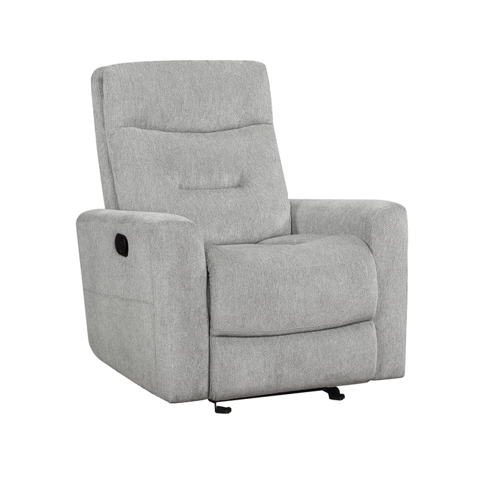Lyndon Glider Reclining Chair in Gray - 9610GY-1 - FAMSA Furniture (TX)