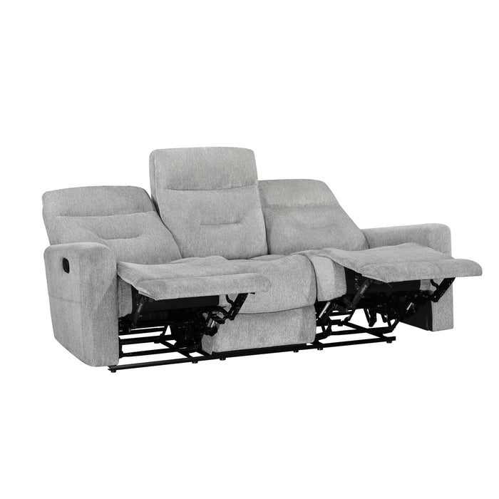 Lyndon Double Reclining Sofa in Gray - 9610GY-3 - FAMSA Furniture (TX)