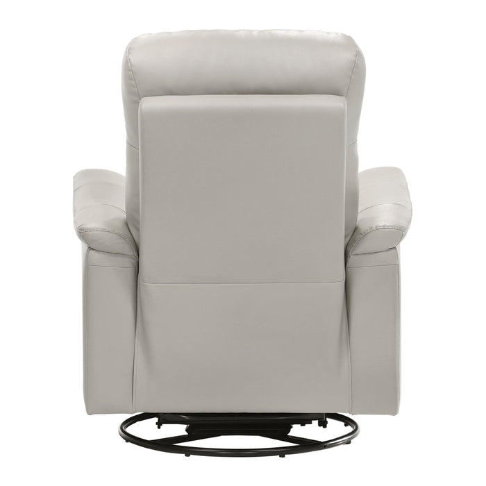 Bristow Swivel Glider Reclining Chair in Gray - 9620SVE-1 - FAMSA Furniture (TX)