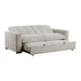 Michah Convertible Sofa with Pull-out Bed in Gray - 9622LG-3CL* - FAMSA Furniture (TX)