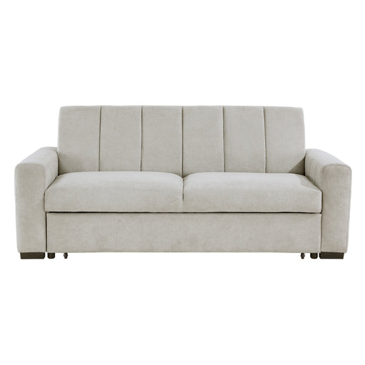 Michah Convertible Sofa with Pull-out Bed in Gray - 9622LG-3CL* - FAMSA Furniture (TX)