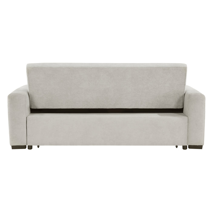 Michah Convertible Sofa with Pull-out Bed in Gray - 9622LG-3CL* - FAMSA Furniture (TX)