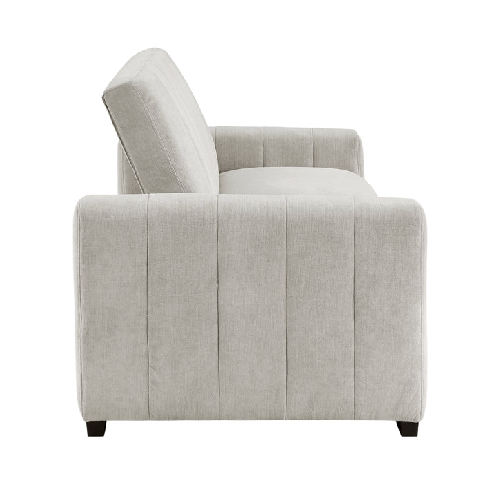 Michah Convertible Sofa with Pull-out Bed in Gray - 9622LG-3CL* - FAMSA Furniture (TX)