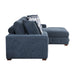 Raife 3-Piece Sectional with Right Chaise and Ottoman in Blue - 9624BU*32LRC - FAMSA Furniture (TX)