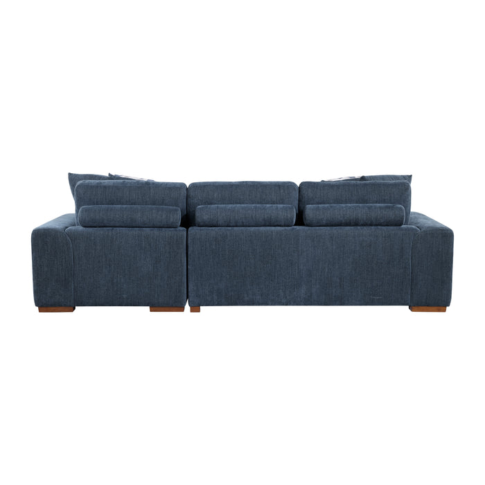 Raife 2-Piece Sectional with Right Chaise in Blue - 9624BU*22LRC - FAMSA Furniture (TX)