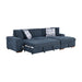 Raife 2-Piece Sectional with Right Chaise in Blue - 9624BU*22LRC - FAMSA Furniture (TX)