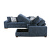 Raife 4-Piece Sectional with Right Chaise in Blue - 9624BU*42LRC - FAMSA Furniture (TX)