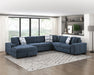 Raife 4-Piece Sectional with Left Chaise in Blue - 9624BU*42RLC - FAMSA Furniture (TX)